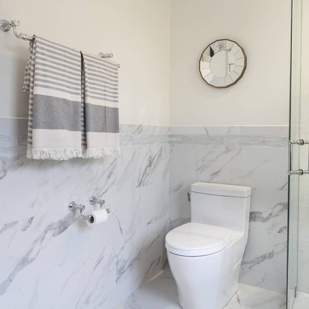 Renovated modern bathroom