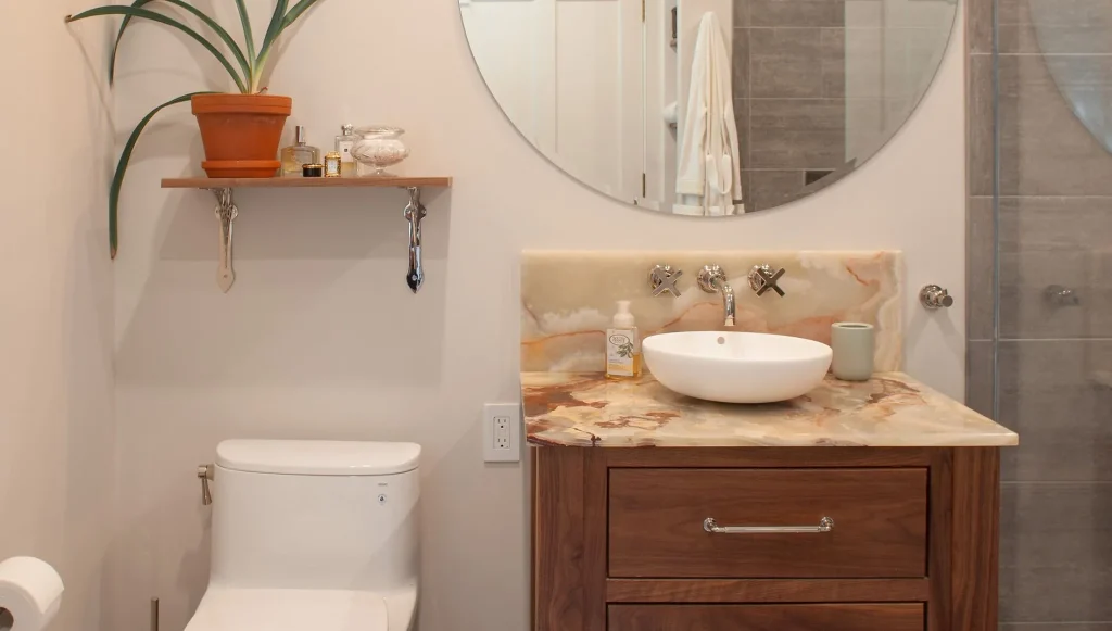 Renovated modern bathroom