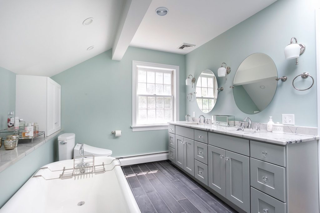 Renovated modern bathroom