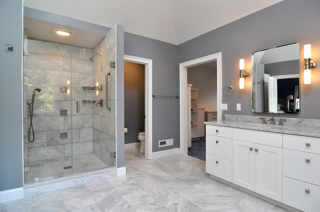 Renovated modern bathroom