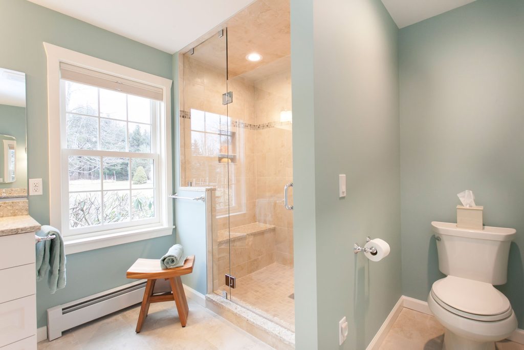 Renovated modern bathroom